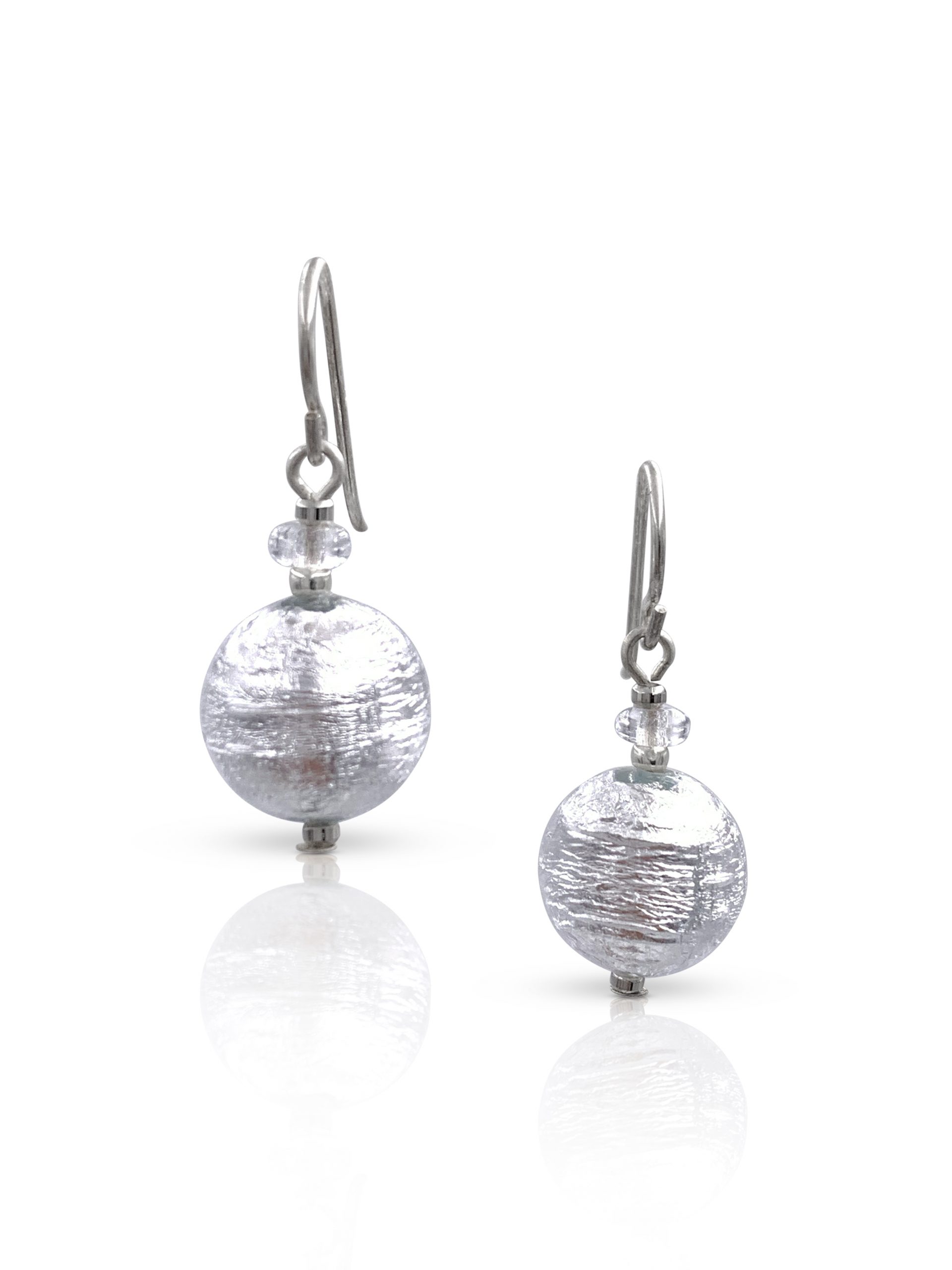 Amazon.com: Murano Glass Earrings Queen's Jewel in Gold Silver and Black by  I Love Murano : Handmade Products