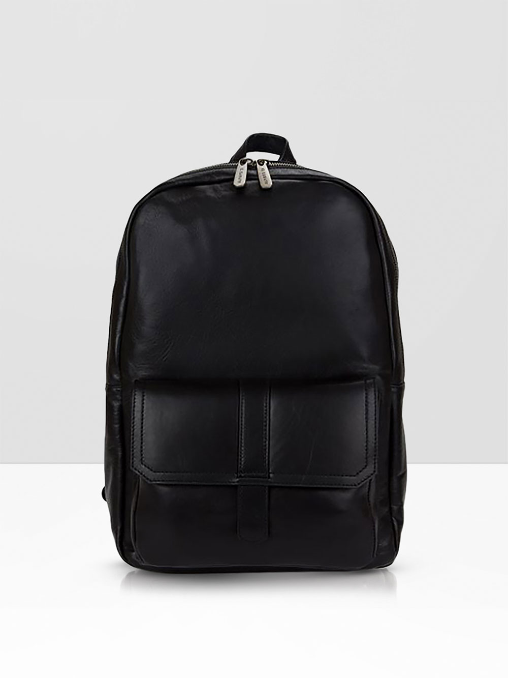 Stalwart Collection Premium Leather Backpack/ Laptop Bag - Black ...