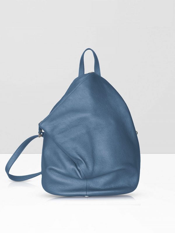 Chic Collection Leather Backpack - Ocean Blue , Handmade Artisanal ...
